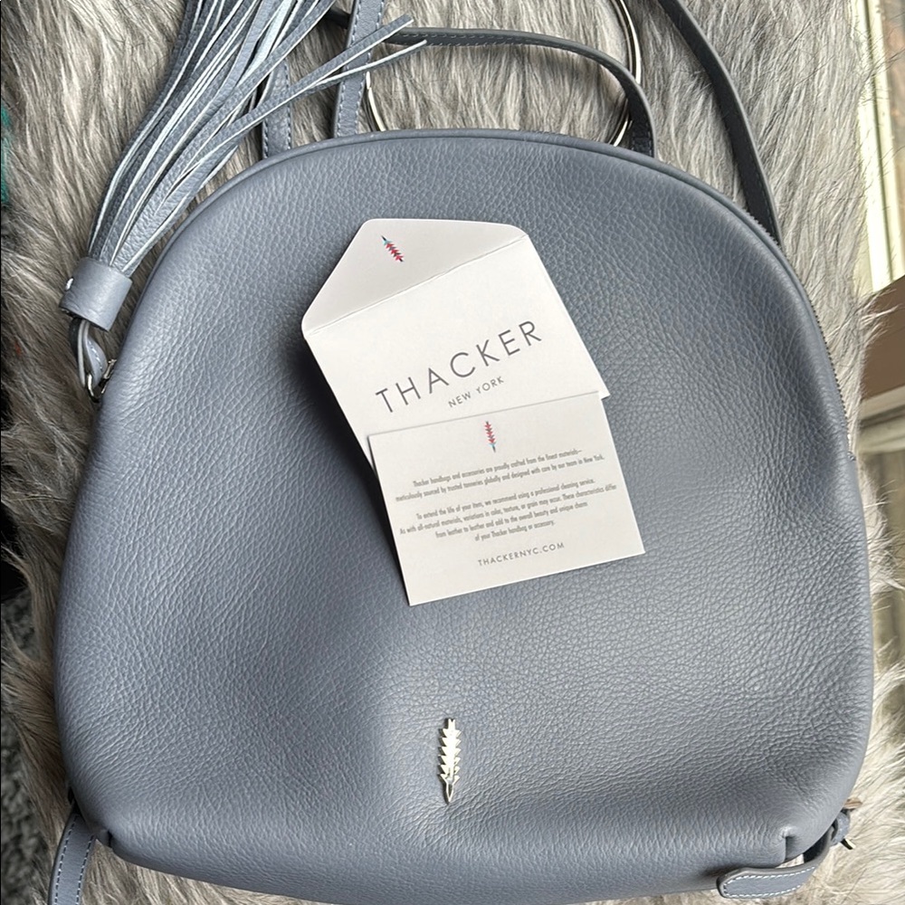 Gray Leather Women's Bag